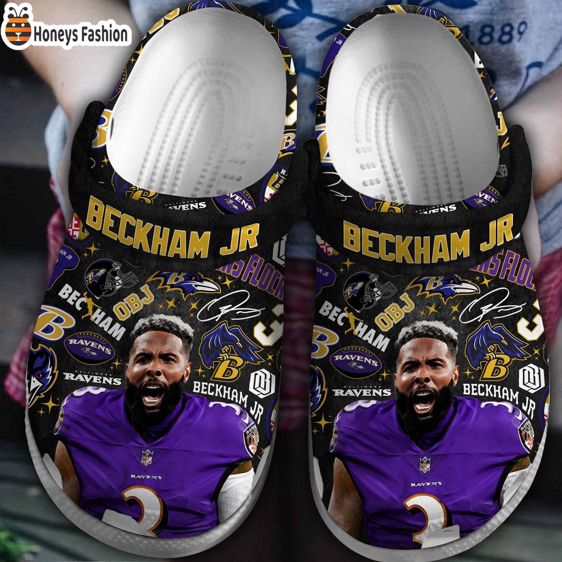 Odell Beckham Jr Baltimore Ravens Crocs Clog