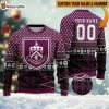 Personalized Burnley 3D Ugly Christmas Sweater