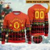 Personalized Manchester United 3D Ugly Christmas Sweater