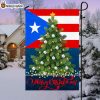 Puerto Rico Merry Christmas Flag