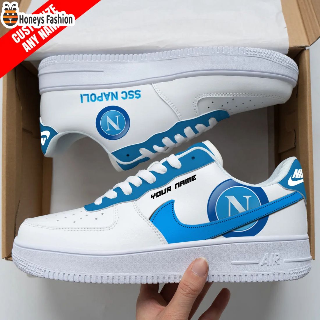 SSC Napoli Personalized Nike Air Force Sneakers