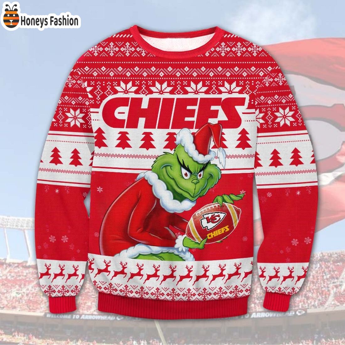 TOP SELLER Kansas City Chiefs NFL Grinch Ugly Christmas Sweater