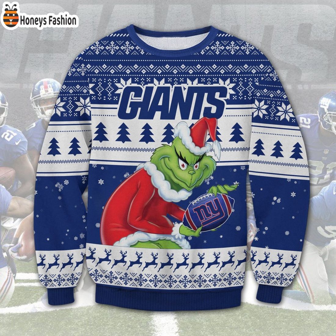 TOP SELLER New York Giants NFL Grinch Ugly Christmas Sweater