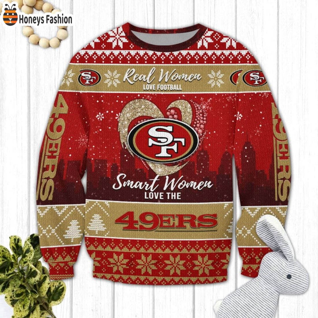 TOP SELLER San Francisco 49ers NFL Logo Ugly Christmas Sweater