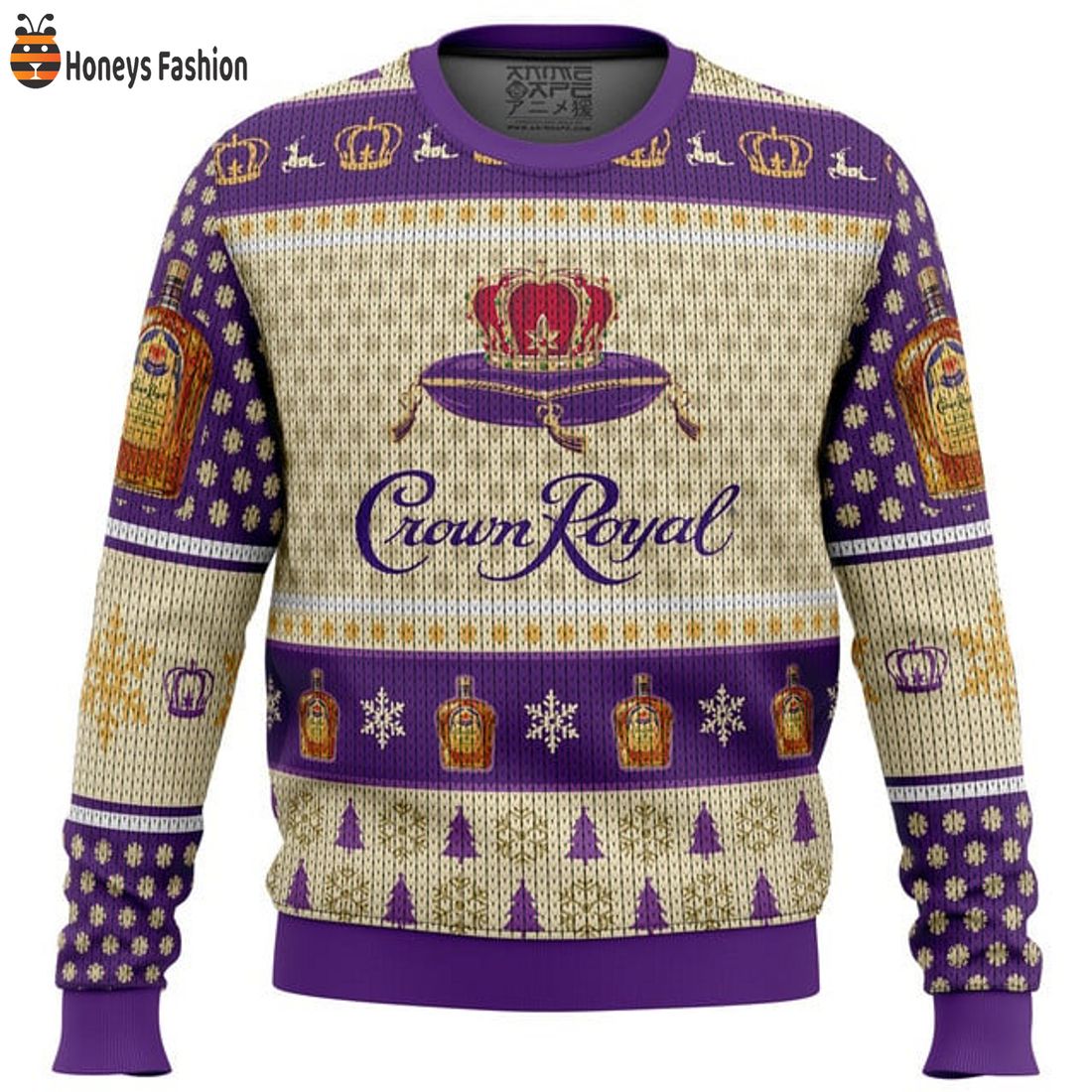 TOP TRENDING Crown Royal Whiskey Ugly Christmas Sweater