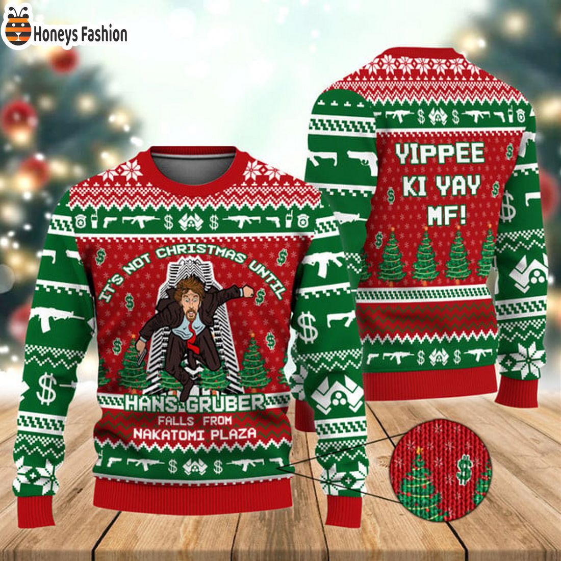 TOP TRENDING Hans Gruber Fall Nakatomi Plaza Die Hard Ugly Christmas Sweater