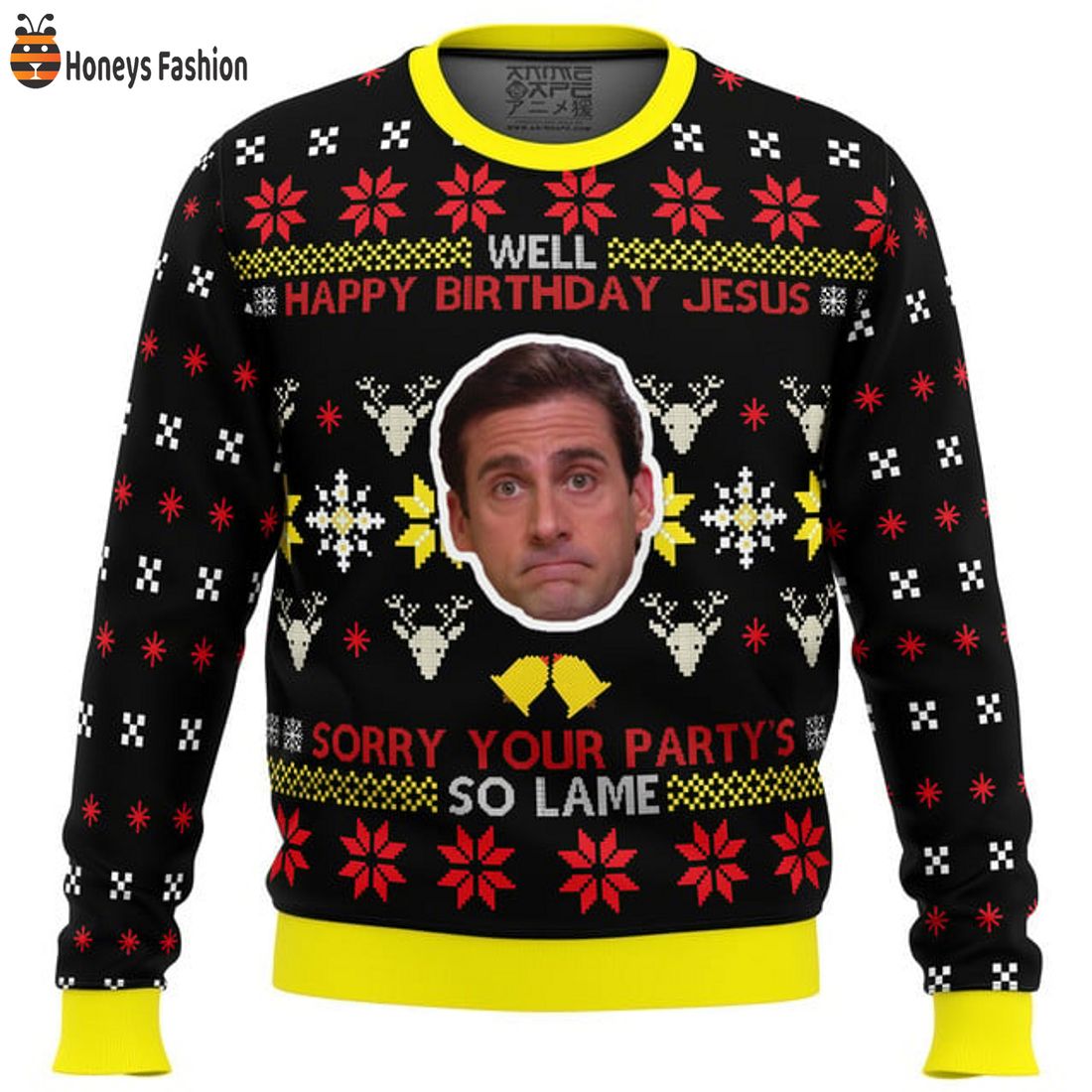 TOP TRENDING Well Happy Birthday Jesus The Office Ugly Christmas Sweater