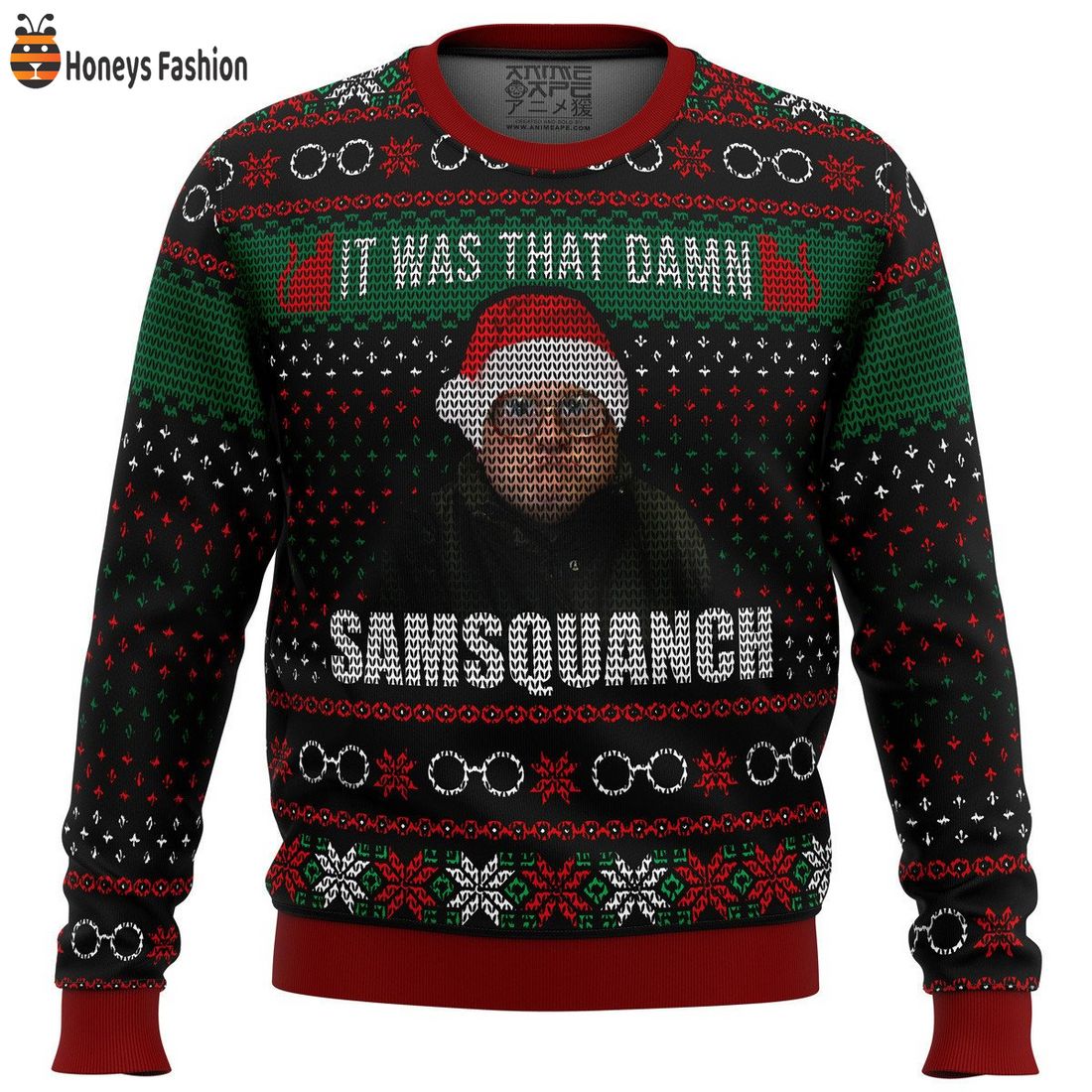 Trailer Park Boys It Was That Damn Samsquanch Ugly Christmas Sweater