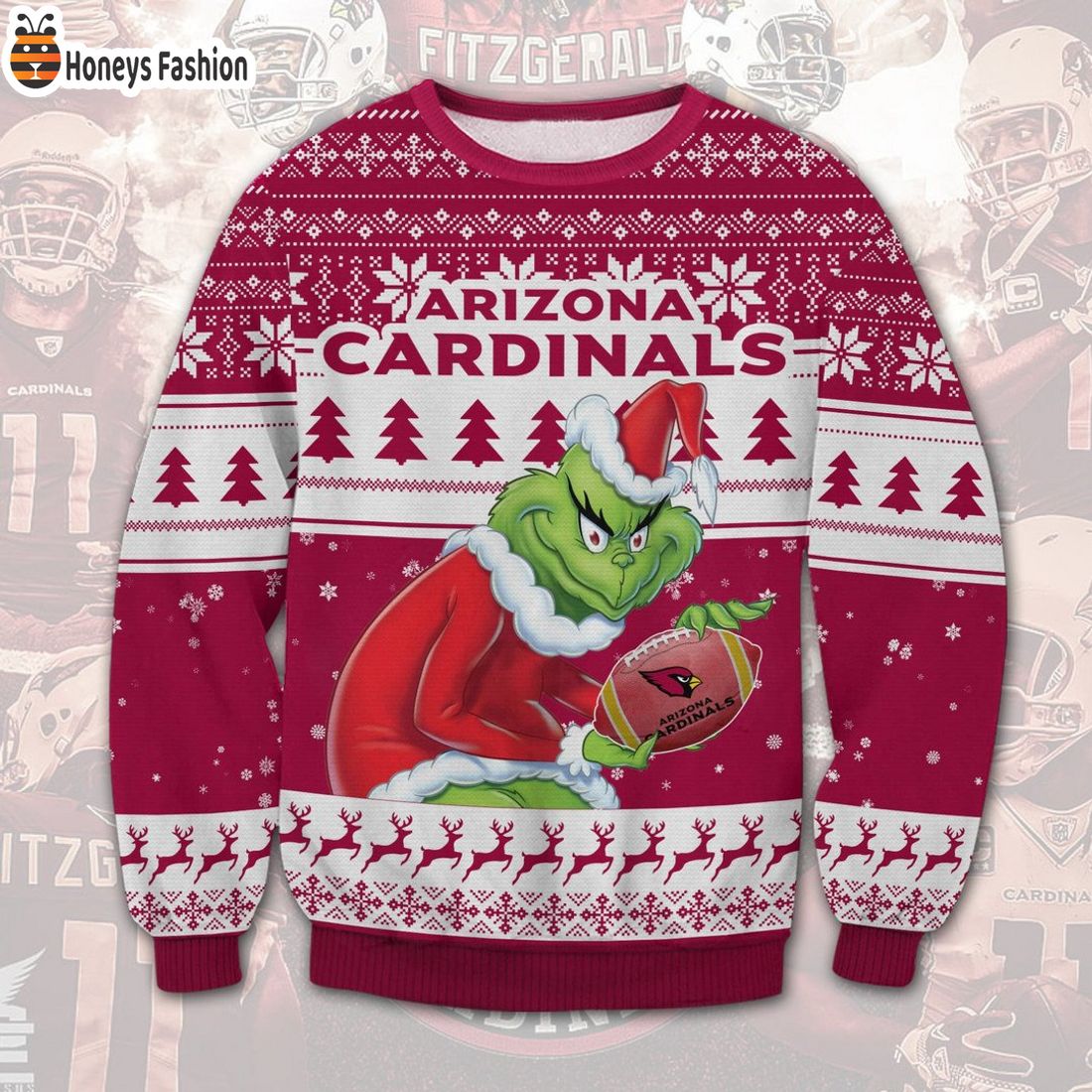 TRENDING Arizona Cardinals NFL Grinch Ugly Christmas Sweater