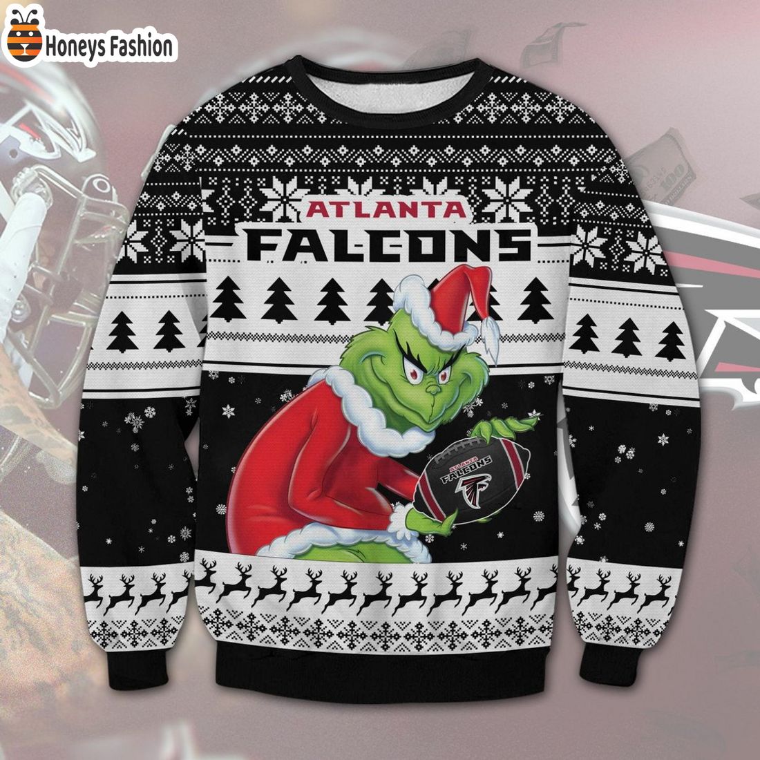 TRENDING Atlanta Falcons NFL Grinch Ugly Christmas Sweater