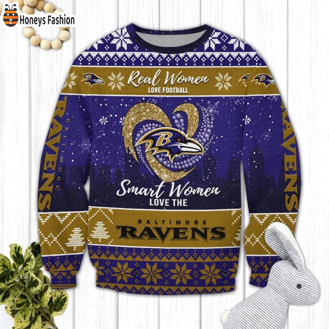 TRENDING Baltimore Ravens NFL Logo Ugly Christmas Sweater