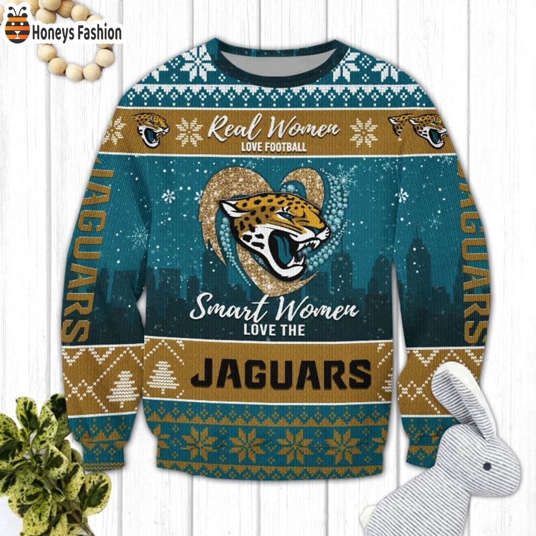 TRENDING Jacksonville Jaguars NFL Logo Ugly Christmas Sweater