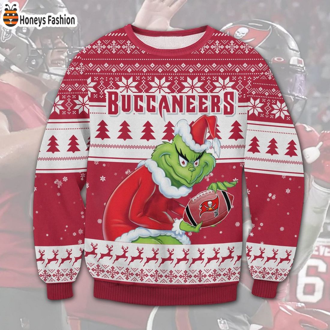 TRENDING Tampa Bay Buccaneers NFL Grinch Ugly Christmas Sweater