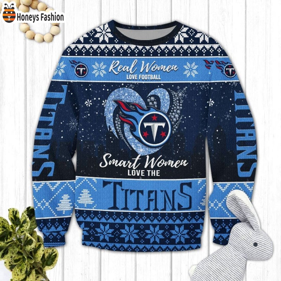 TRENDING Tennessee Titans NFL Logo Ugly Christmas Sweater