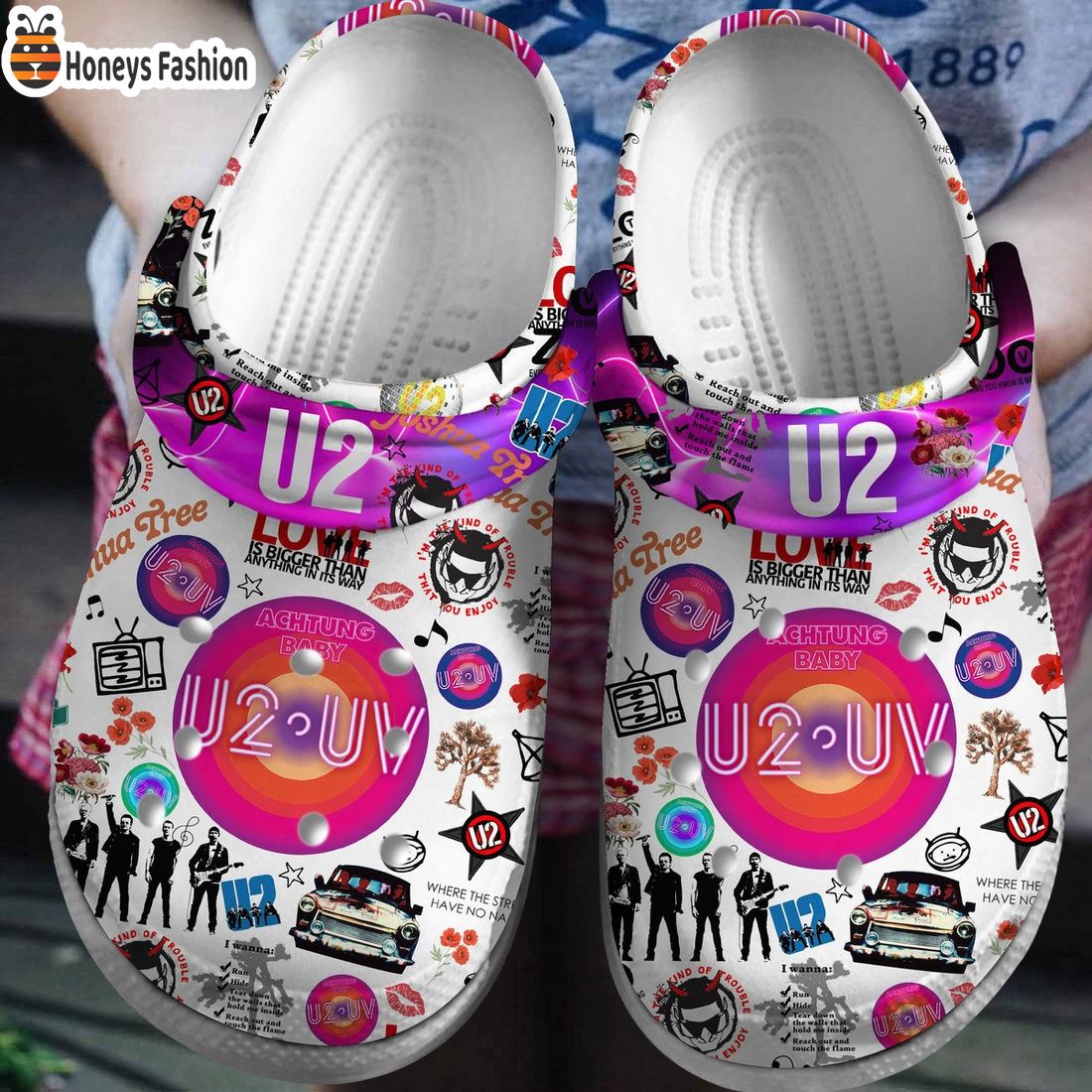 U2UV Achtung Baby Live At Sphere Crocs Clog Crocband