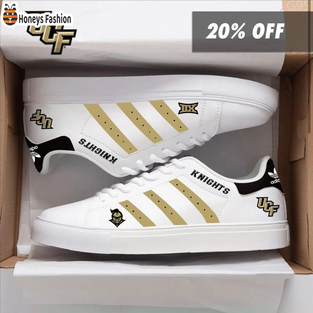 UCF Knights NCAA Adidas Stan Smith Shoes