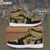 Vegas Golden Knights NHL Custom Name Air Jordan 1 Sneakers