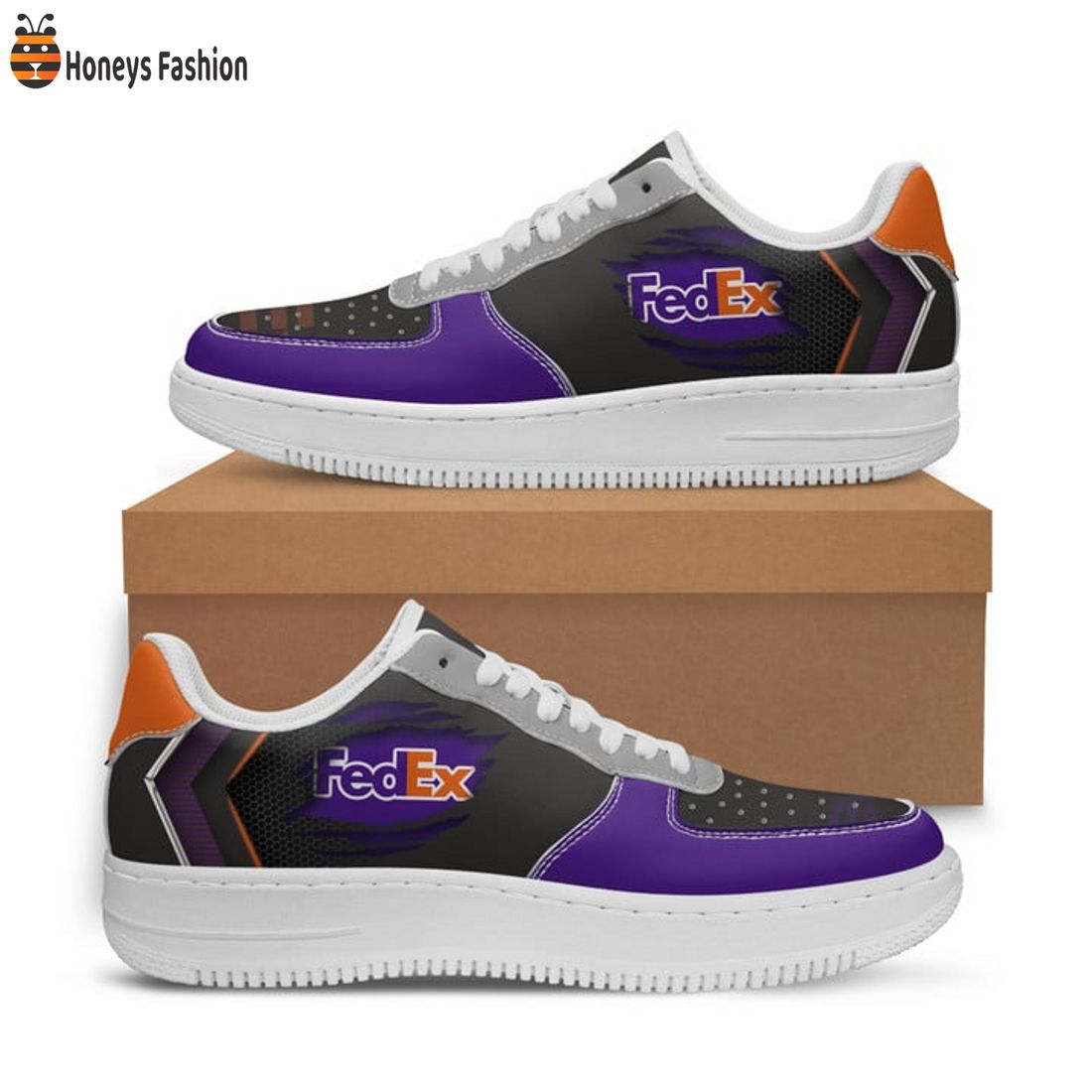AMAZING SELLER Fedex Custom Nike Air Force 1 Sneakers