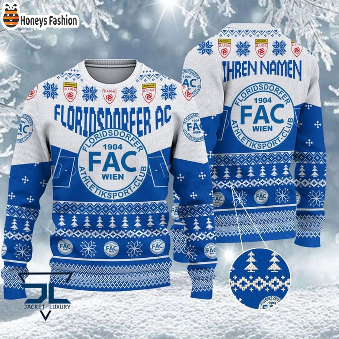 BEST Floridsdorfer AC Custom Name Ugly Christmas Sweater