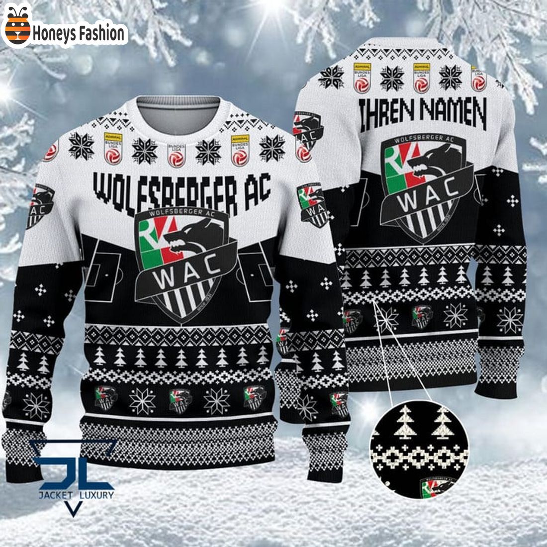 BEST Wolfsberger AC Custom Name Ugly Christmas Sweater