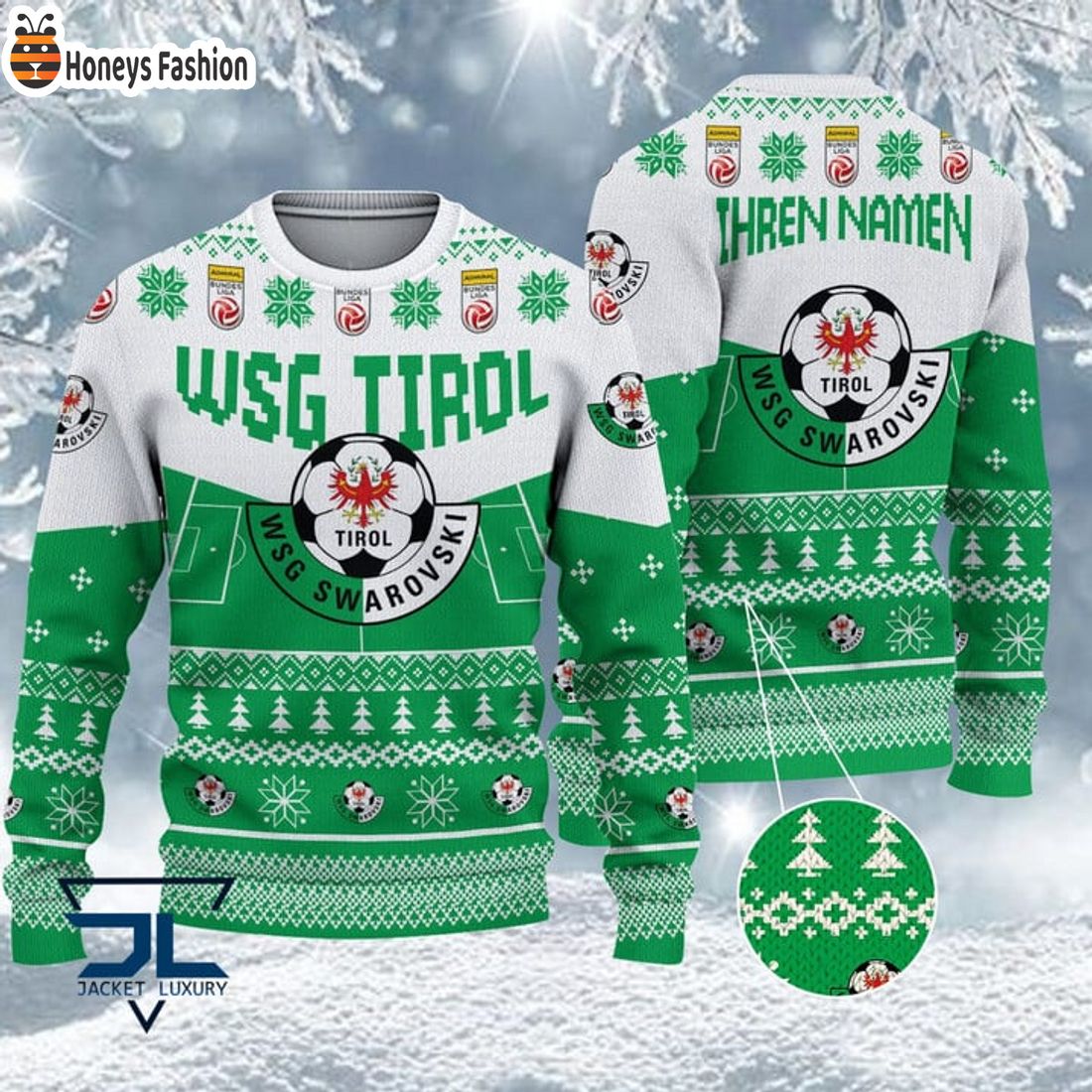 BEST WSG Tirol Custom Name Ugly Christmas Sweater