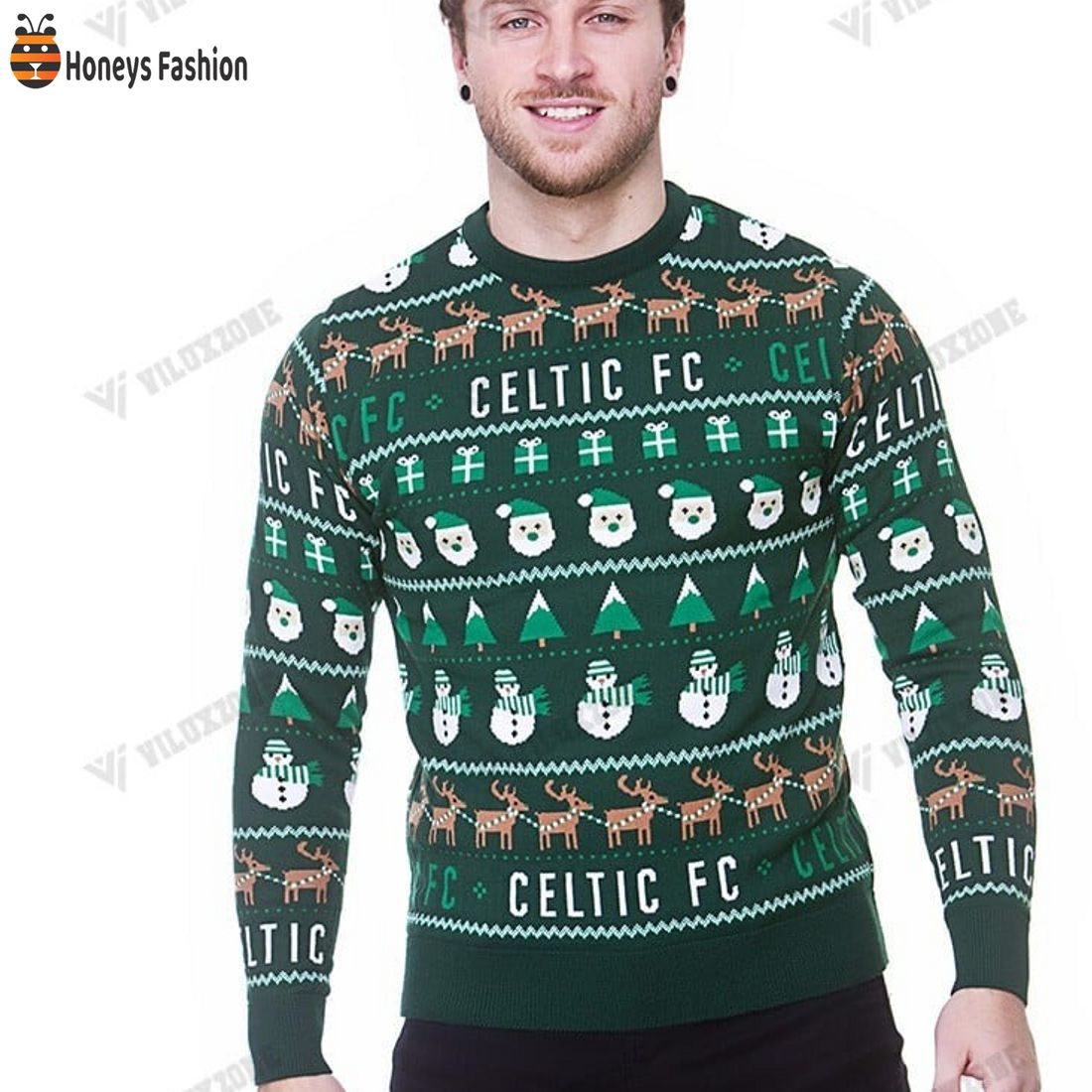 Celtic F.C The Celts Ugly Christmas Sweater