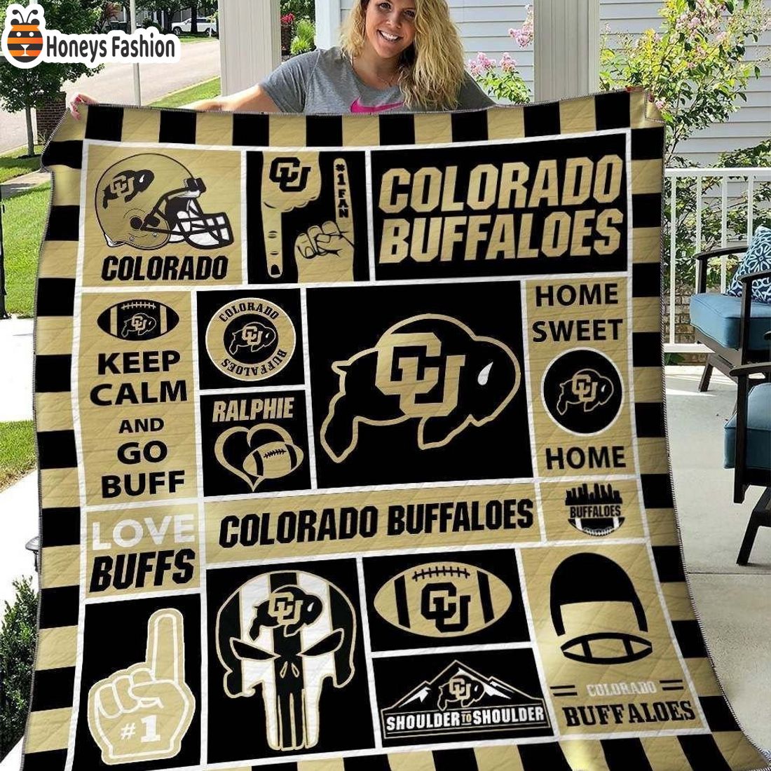 Colorado Buffaloes NCAA Quilt Blanket