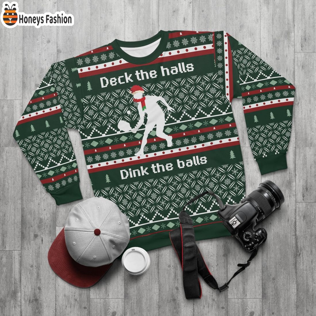 Deck the Halls Dink the Balls Ugly Christmas Sweater