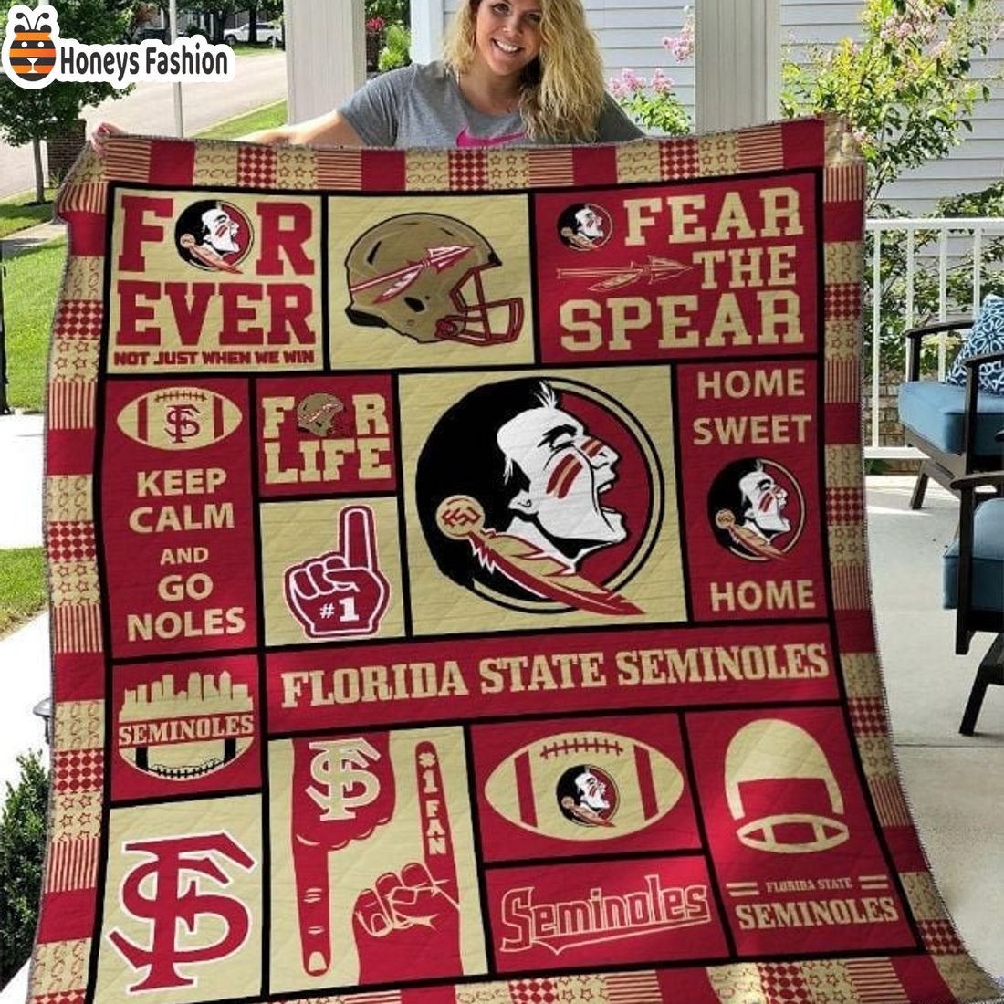 Florida State Seminoles NCAA Quilt Blanket