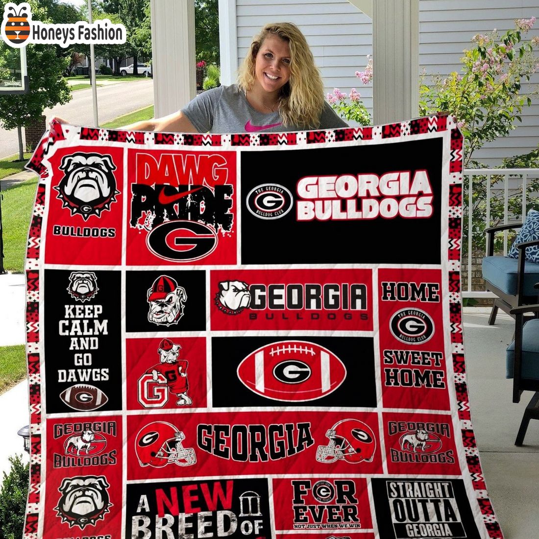 Georgia Bulldogs NCAA Quilt Blanket