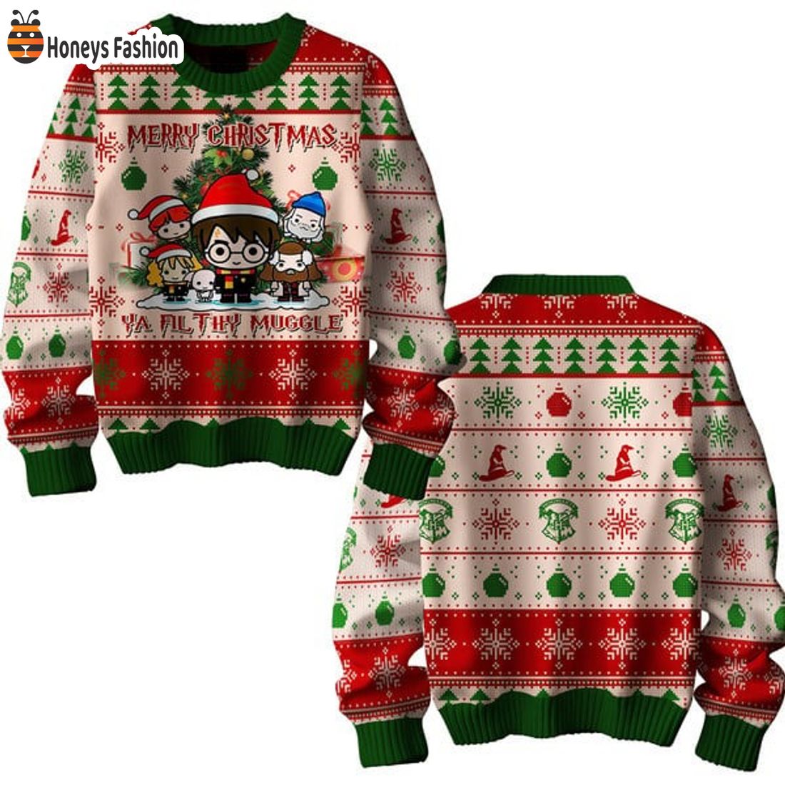 Harry Potter Filthy Muggle Ugly Christmas Sweater