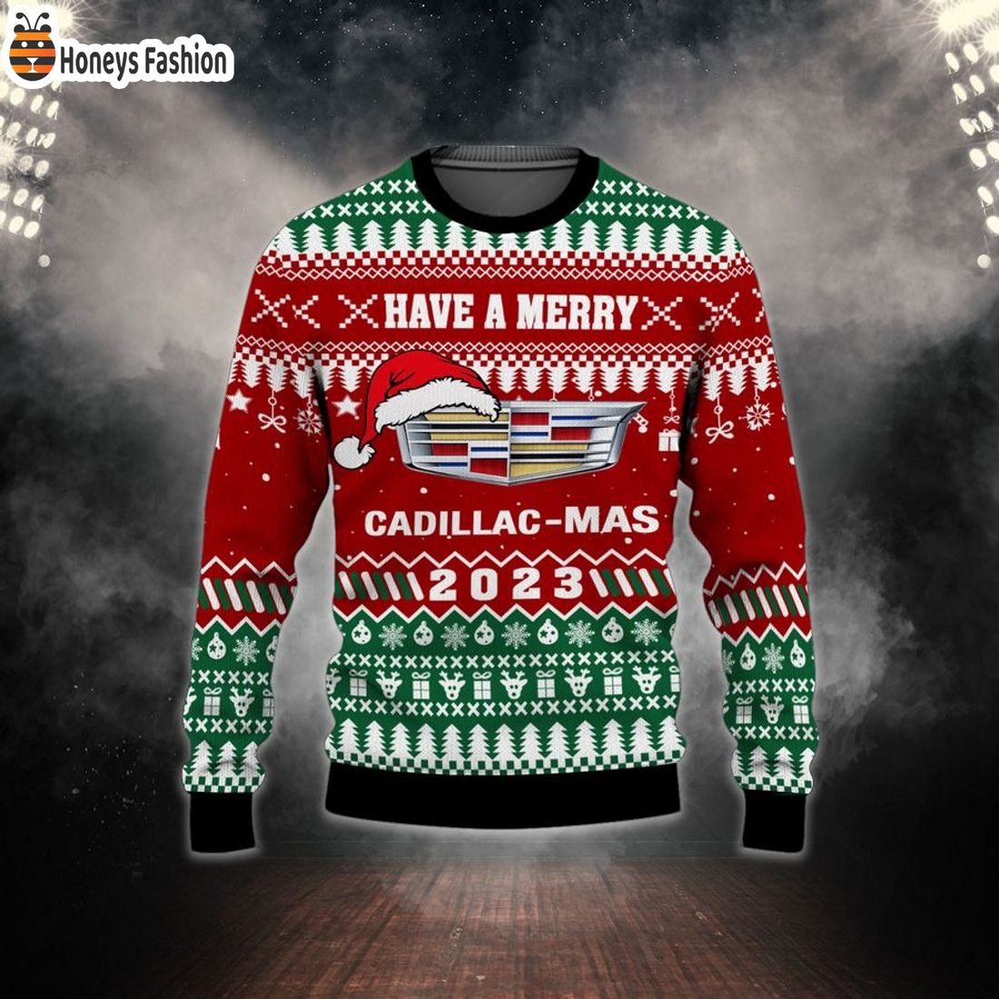 Have A Merry Cadillac-Mas 2023 Ugly Christmas Sweater