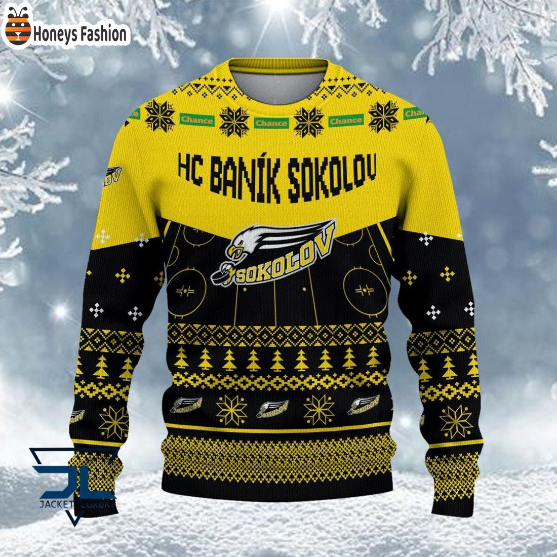 HC Baník Sokolov ošklivý vánoční svetr
