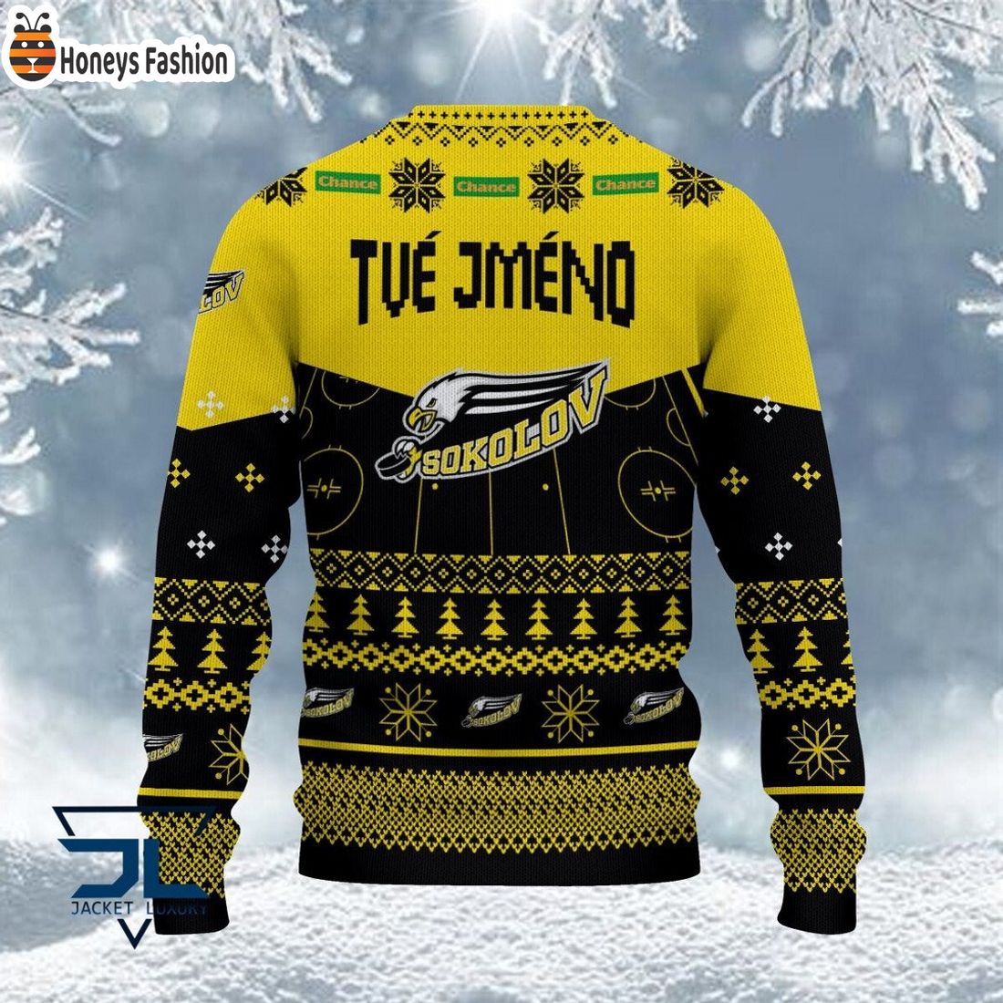 HC Baník Sokolov ošklivý vánoční svetr
