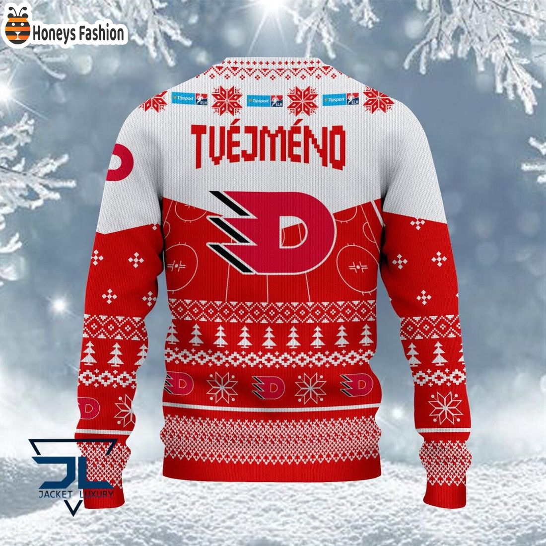 HC Dynamo Pardubice ošklivý vánoční svetr