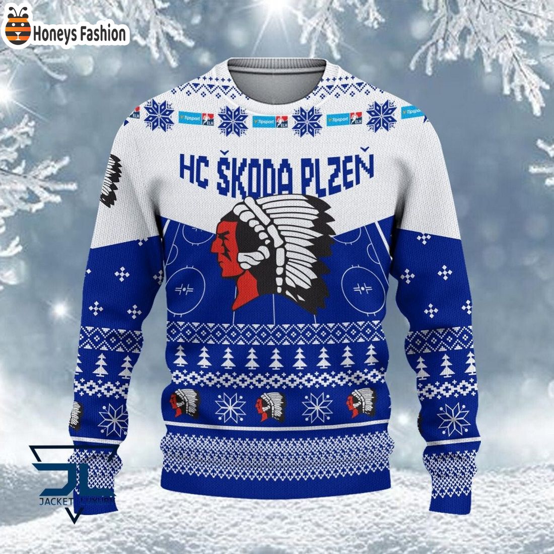 HC ZUBR Přerov ošklivý vánoční svetr