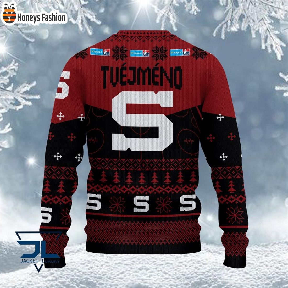 HC Slavia Praha ošklivý vánoční svetr