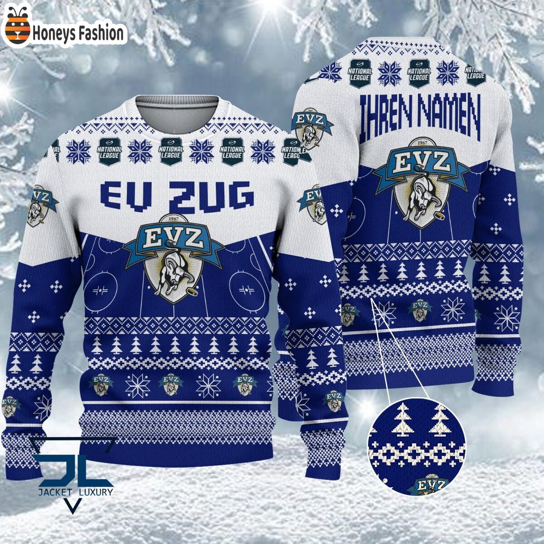 HOT EV Zug National League 2023 Logo Ugly Christmas Sweater