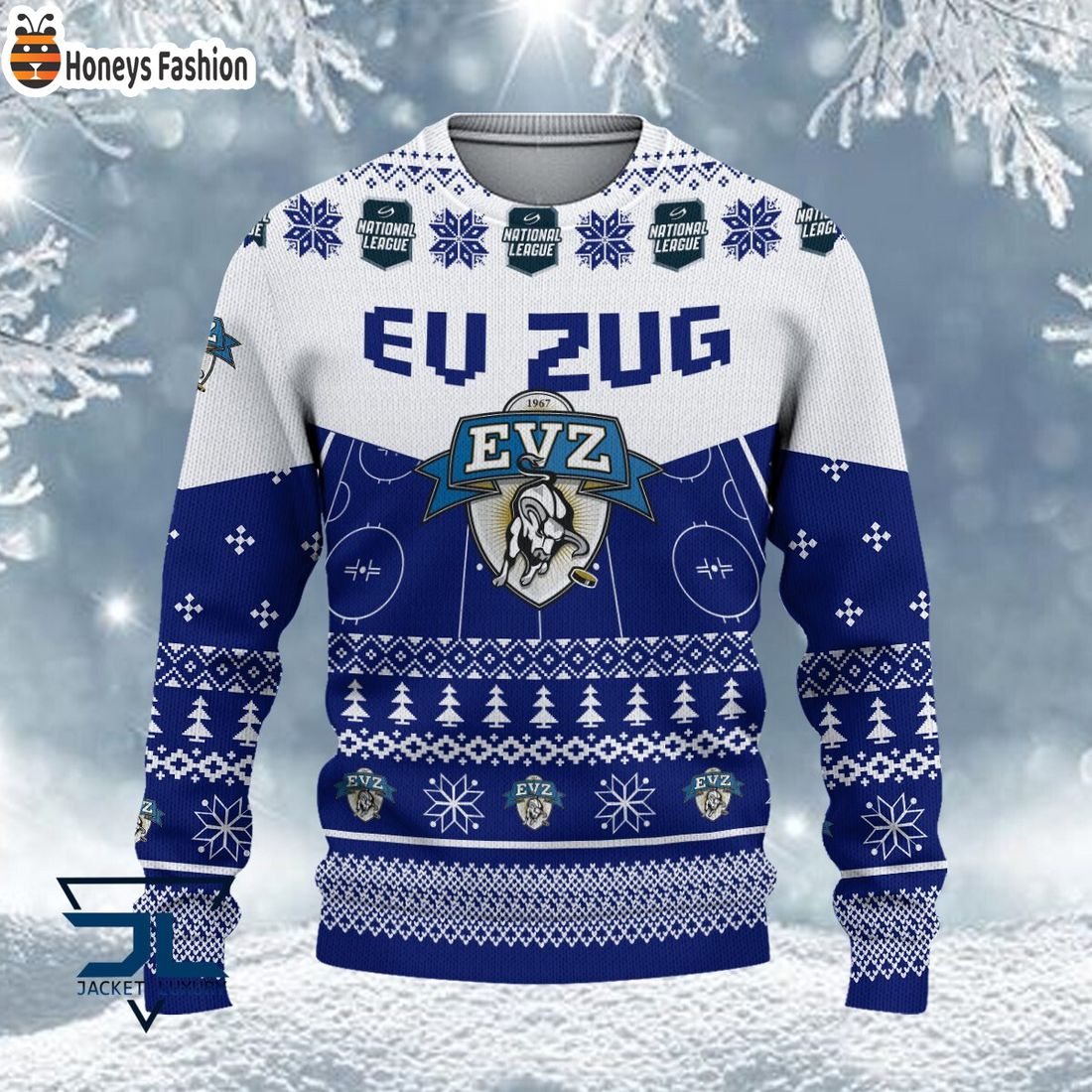 HOT EV Zug National League 2023 Logo Ugly Christmas Sweater