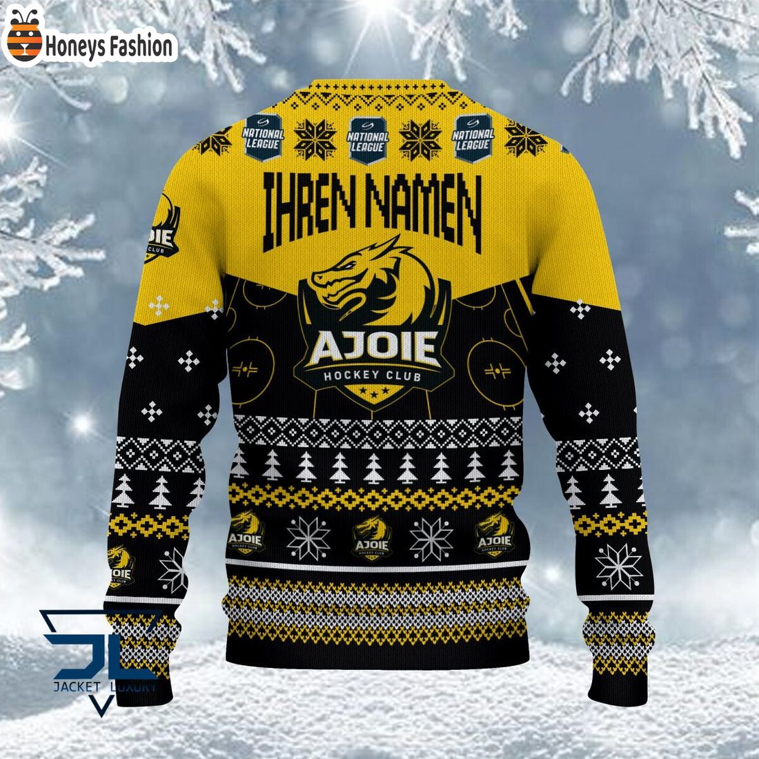 HOT HC Ajoie National League 2023 Logo Ugly Christmas Sweater