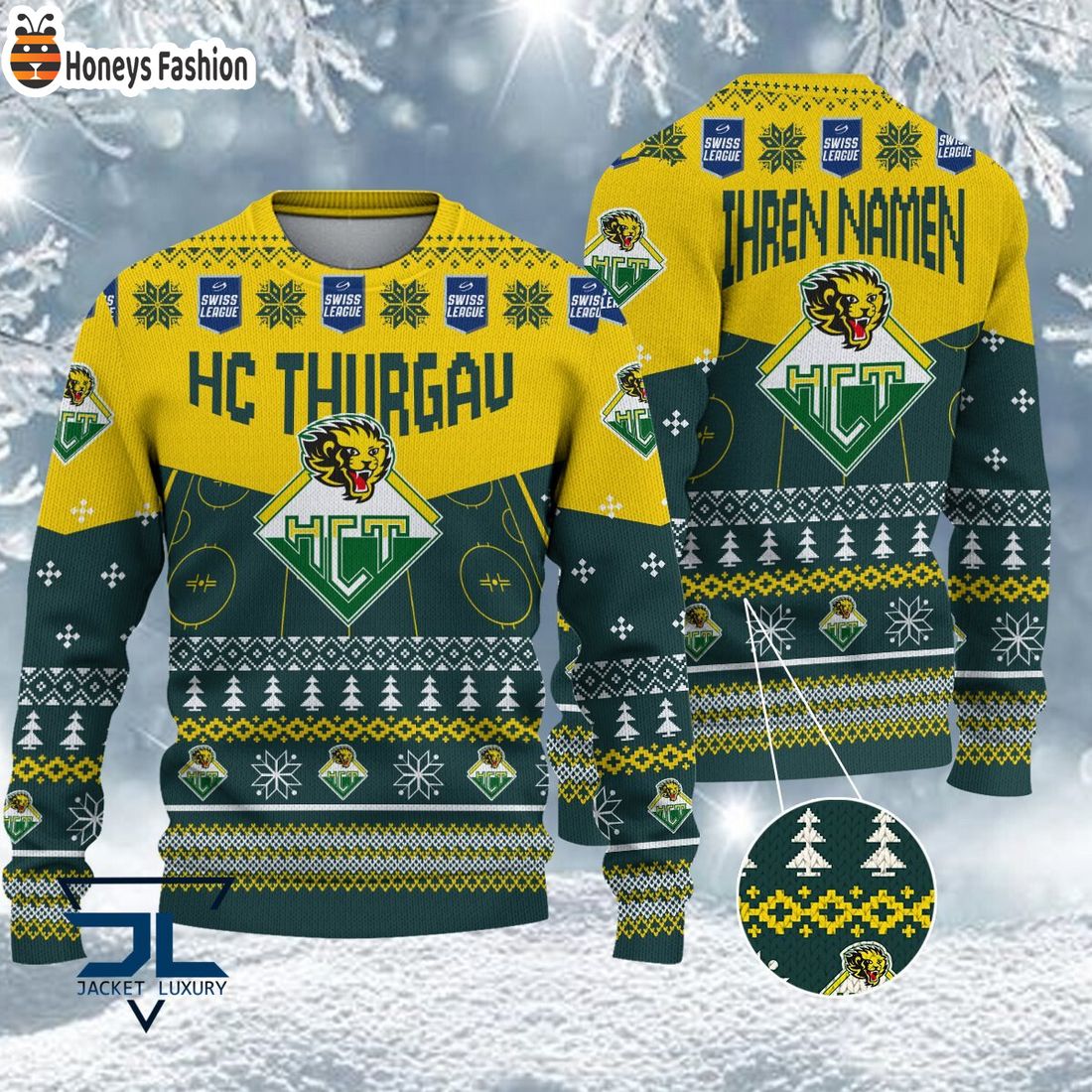 HOT HC Thurgau National League 2023 Logo Ugly Christmas Sweater