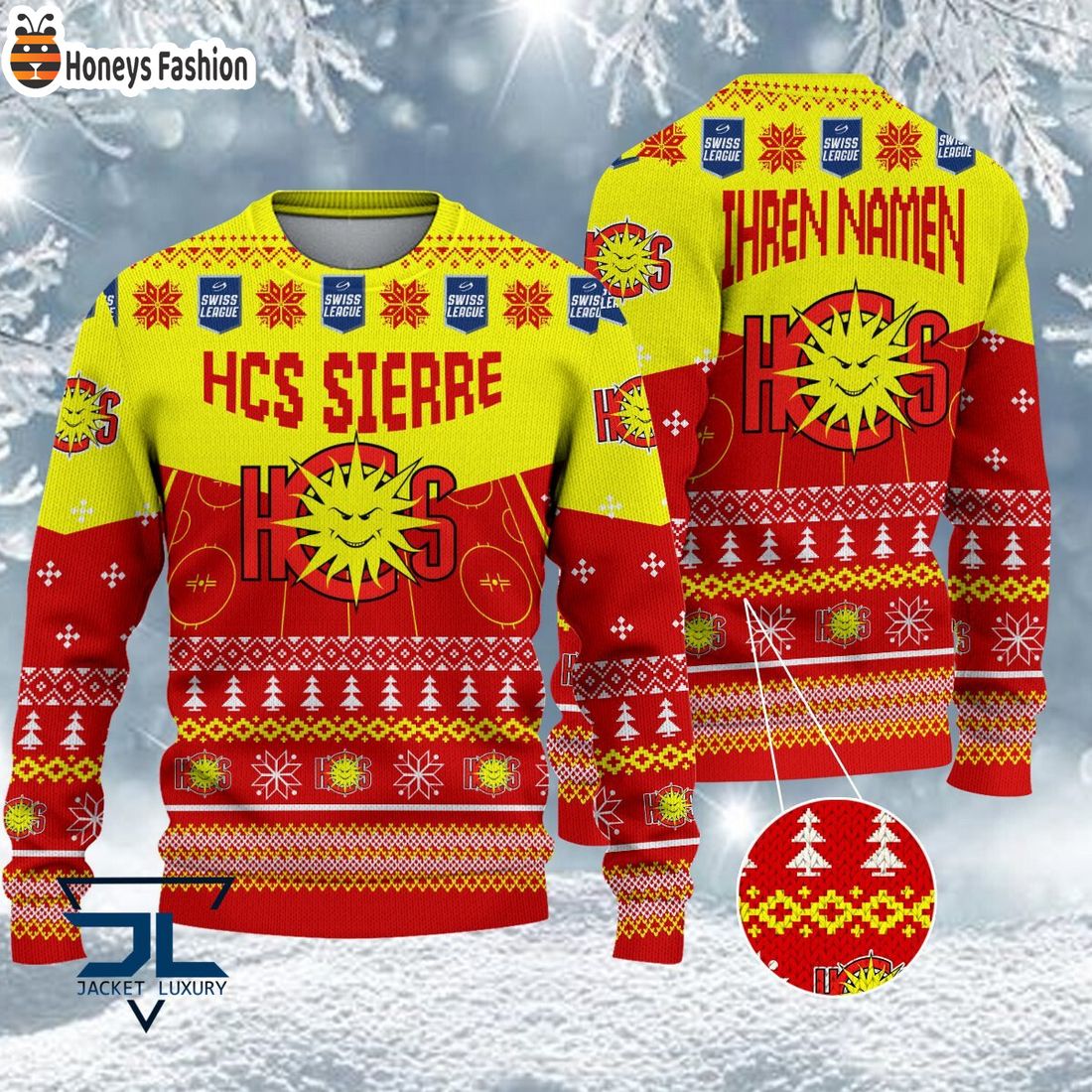 HOT HCS Sierre National League 2023 Logo Ugly Christmas Sweater