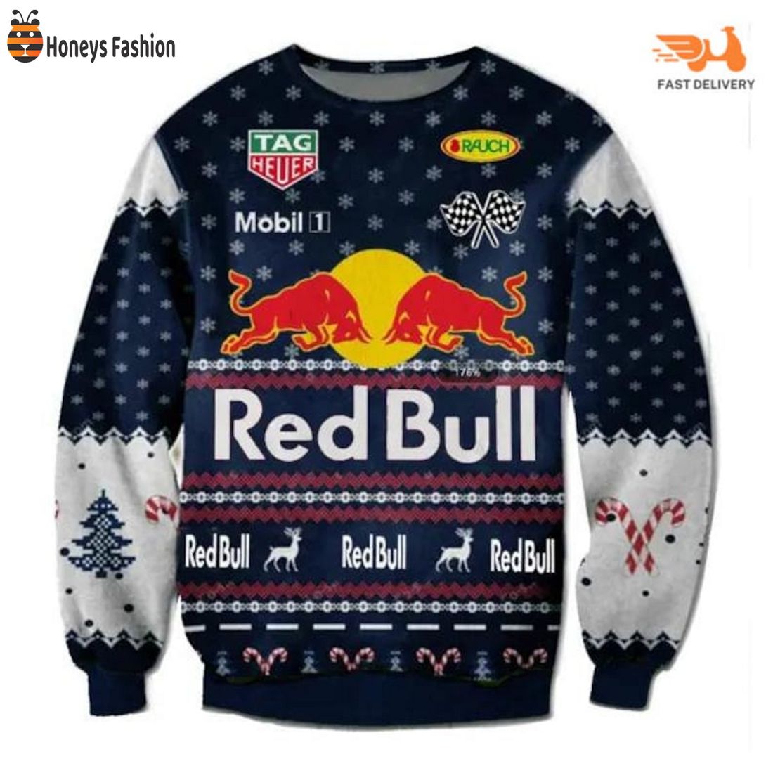 HOT Red Bull FI Racing Ugly Christmas Sweater