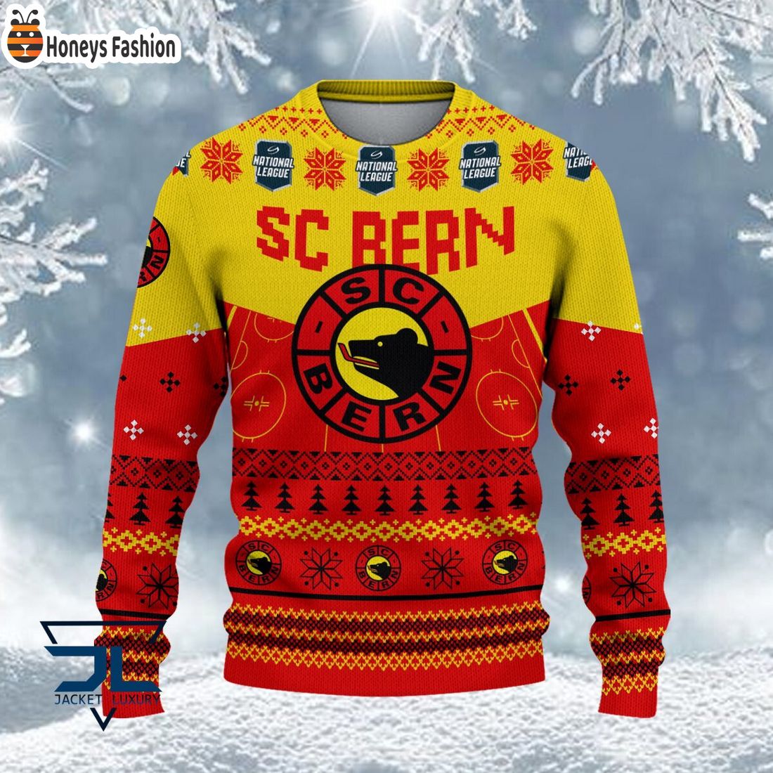 HOT SC Bern National League 2023 Logo Ugly Christmas Sweater