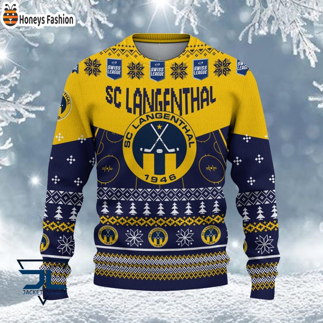 HOT SC Langenthal National League 2023 Logo Ugly Christmas Sweater