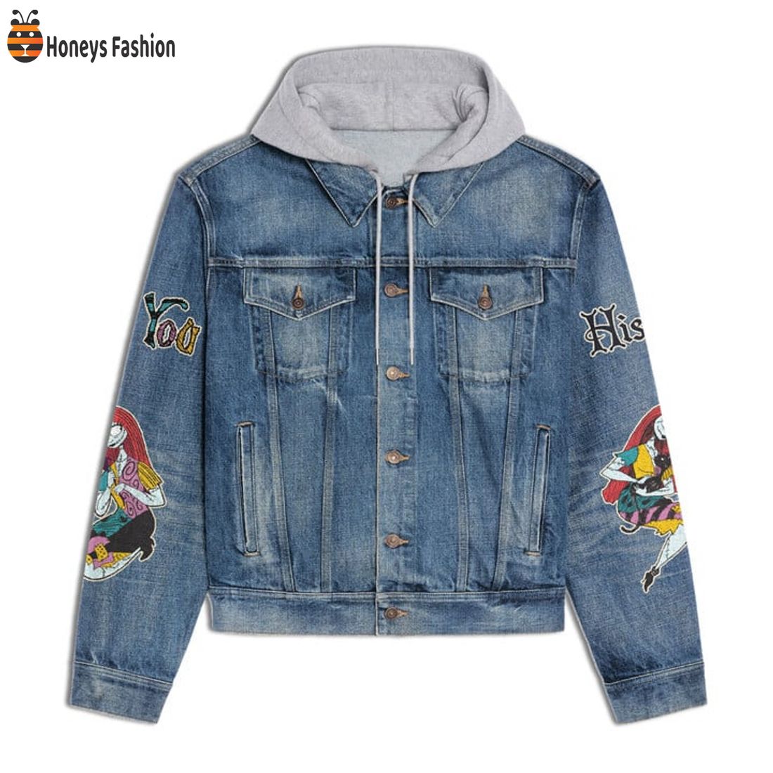 HOT TRENDING The Nightmare Before Christmas Sally Mother Of Nightmare Hooded Denim Jacket