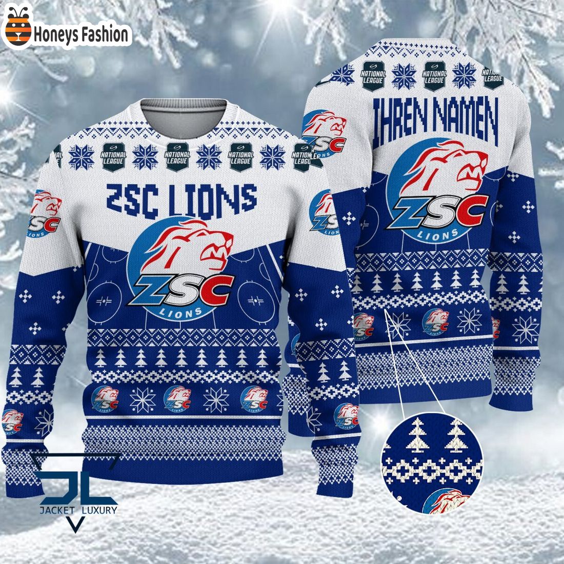 HOT ZSC Lions National League 2023 Logo Ugly Christmas Sweater