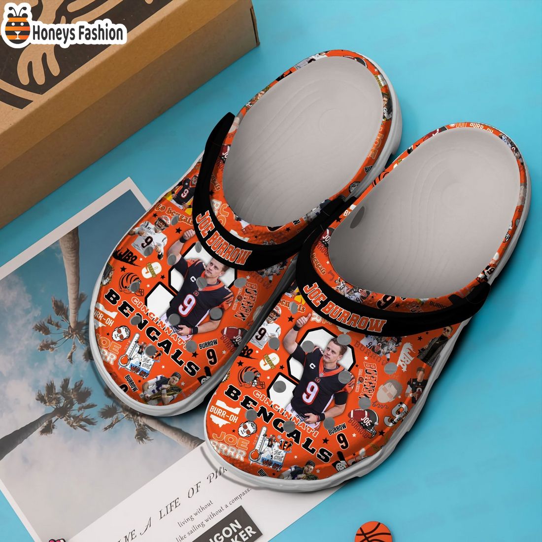 Joe Burrow Cincinnati Bengals Crocs Clogs