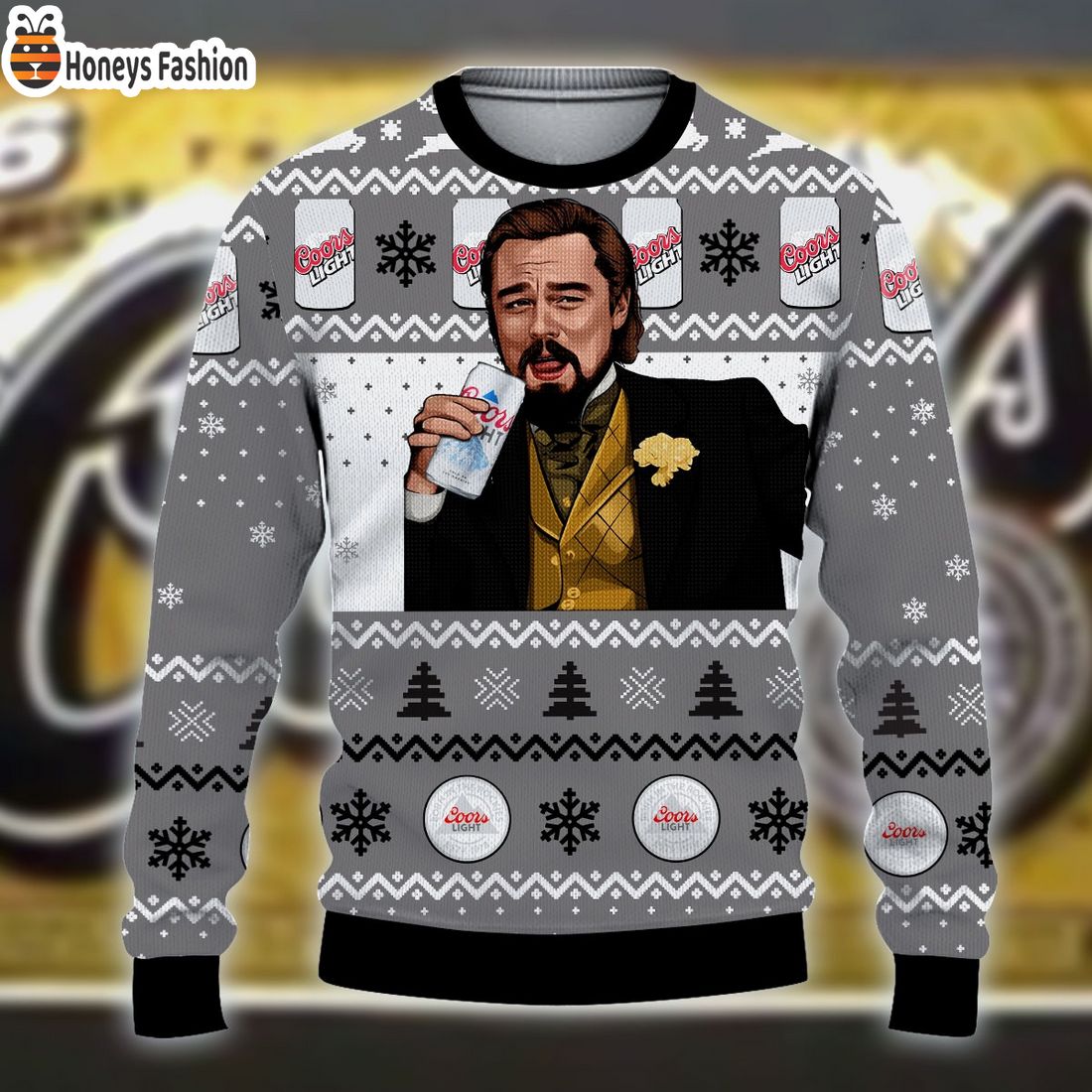 Leonardo Dicaprio & Coors Light Ugly Christmas Sweater