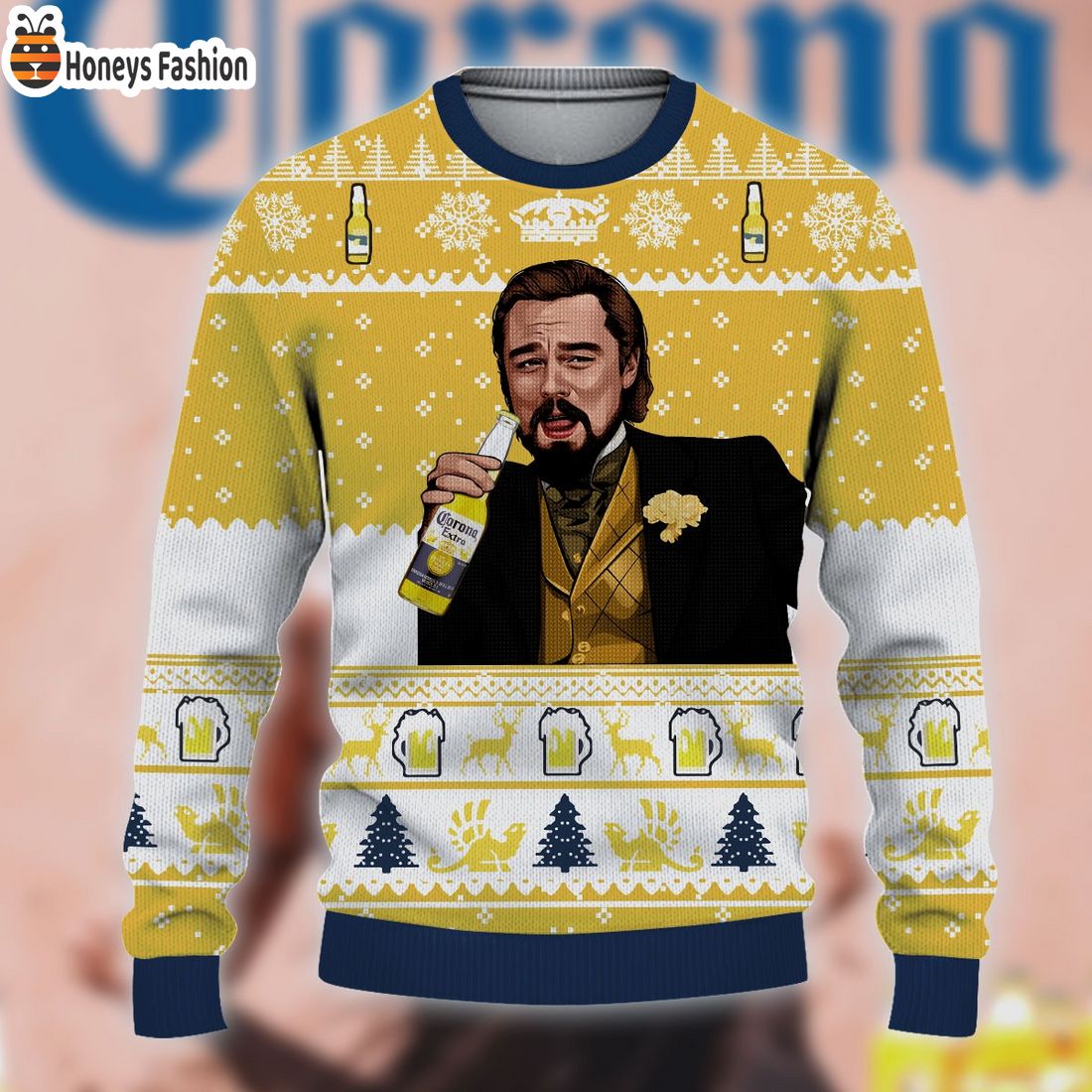 Leonardo Dicaprio & Corona Light Ugly Christmas Sweater